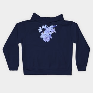 Little Blue Flowers Photo Kids Hoodie